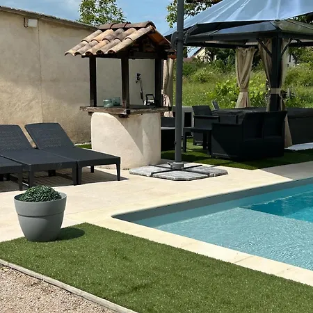 Jolie Villa Independante Climatisee 3 Chambres Tout Confort 6 Couchages, Piscine Chauffee 4 X 8 Et Jacuzzi Disponibles De Mai A Fin Septembre, Boulodrome Eclaire, Ping-Pong, Wifi, Proche Commerces Animaux Domestiques Sur Demande